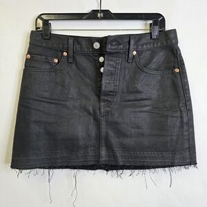 Levi's  Denim Raw hem Mini skirt
